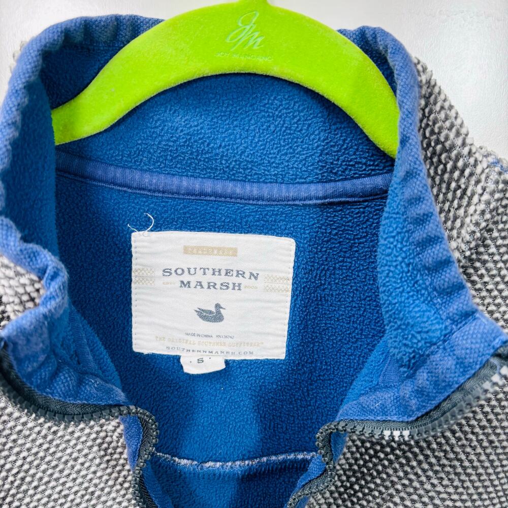 Men’s Southern Marsh HIGHLAND ALPACA PULLOVER Gray/Blue Small‎ 0304 - Picture 10 of 10